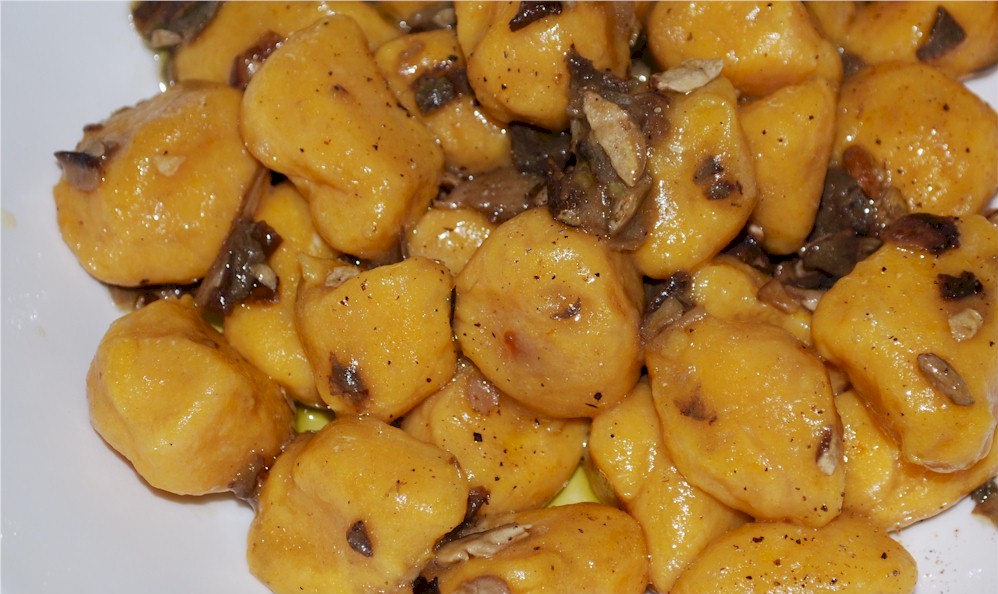 gnocchi zucca funghi 2